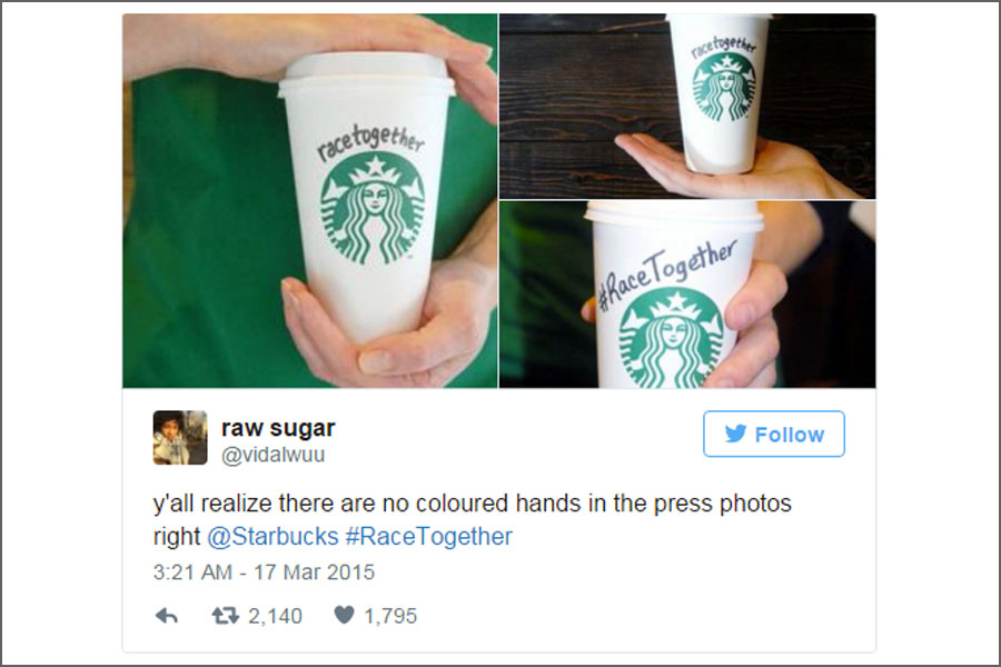 starbucks e la campagna race together